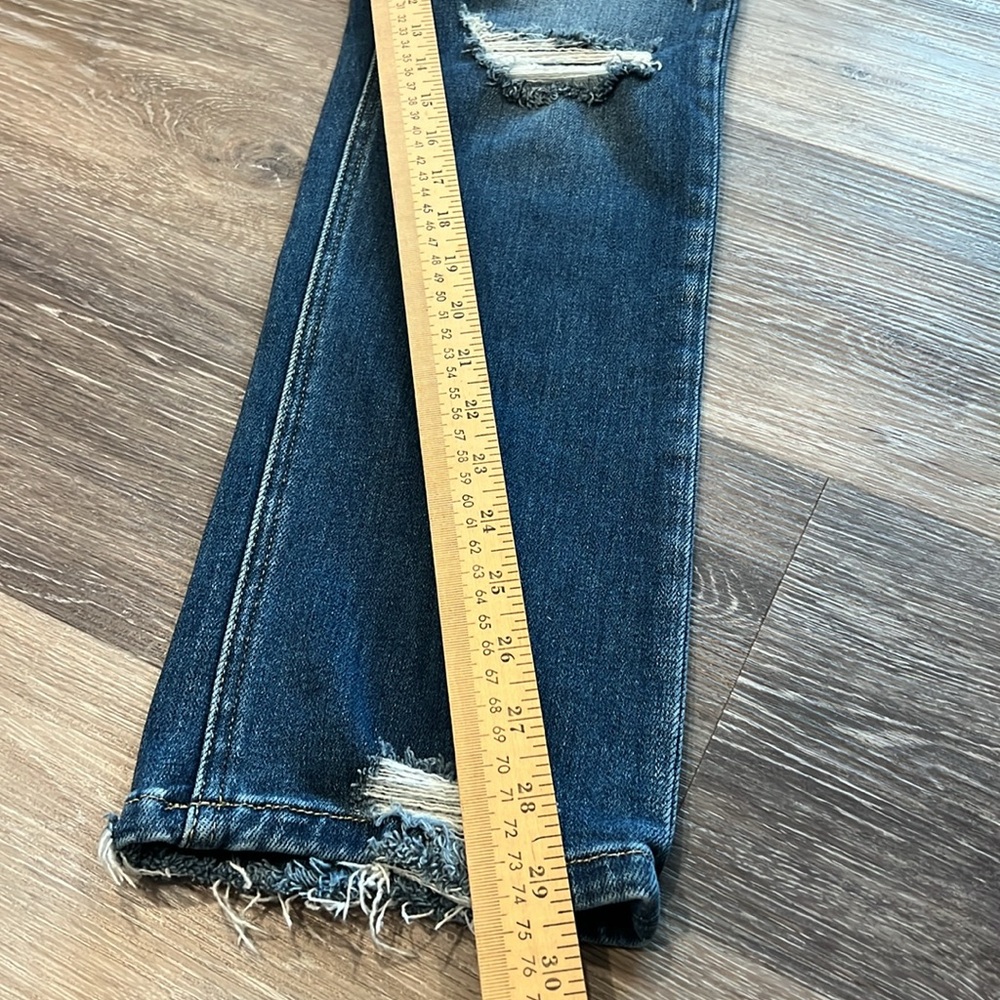 Artemis Vintage Distressed Straight Leg Jeans - Picture 8 of 15